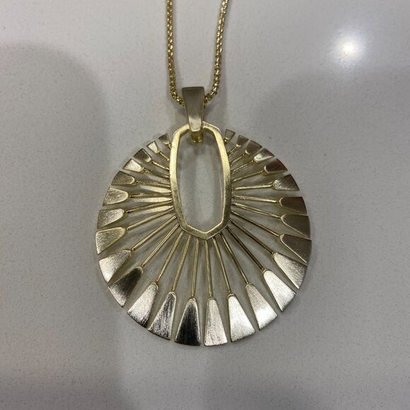 Kendra Scott Deanne Long Sunburst Necklace NWT - Picture 5 of 10